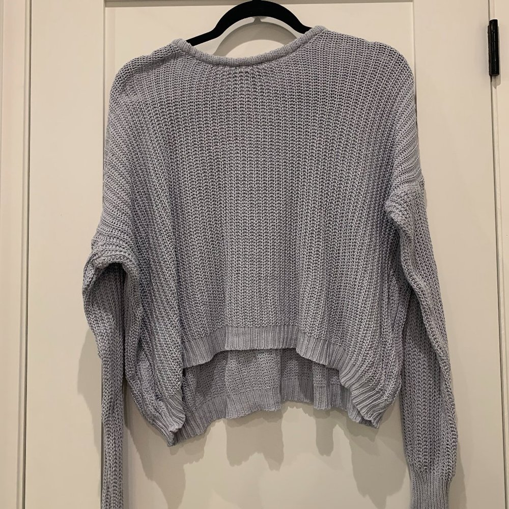 Light Blue Knit Oversized Brandy Melville Sweater